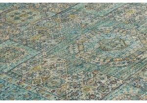 Tappeto Kairo Patchwork Verde Petrolio Beige 147x204 Cm