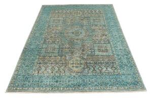 Tappeto Kairo Patchwork Verde Petrolio Beige 147x204 Cm