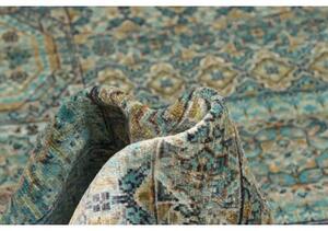 Tappeto Kairo Patchwork Verde Petrolio Beige 147x204 Cm