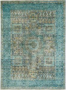 Tappeto Kairo Patchwork Verde Petrolio Beige 147x204 Cm