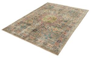 Tappeto Kairo Stilizzato Beige Blu Petrolio 150x199 Cm