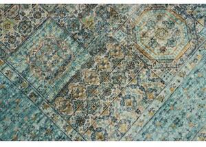Tappeto Kairo Patchwork Verde Petrolio Beige 147x204 Cm