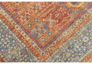 Tappeto Kairo Stilizzato Rosso Mattone Blu Avio 151x206 Cm
