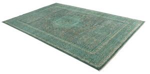 Tappeto Kairo Stilizzato Verde Petrolio Ocra 201x308 Cm