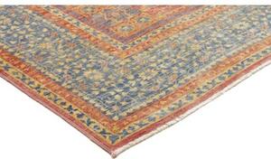 Tappeto Kairo Stilizzato Rosso Mattone Blu Avio 151x206 Cm