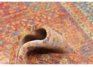 Tappeto Kairo Stilizzato Rosso Mattone Blu Avio 151x206 Cm