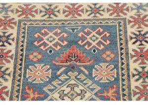Tappeto Kazak Stilizzato Blu Avorio 61x89 Cm