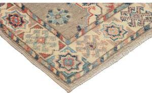 Tappeto Kazak Stilizzato Beige Blu 63x91 Cm
