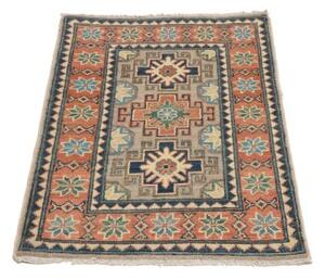 Tappeto Kazak Geometrico Arancione Blu 62x94 Cm