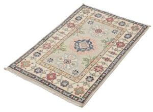 Tappeto Kazak Stilizzato Avorio Blu 61x90 Cm