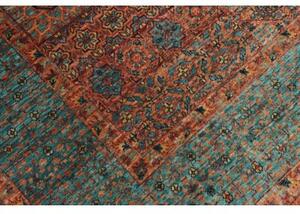 Tappeto Kairo Stilizzato Blu Petrolio Mattone 175x237 Cm
