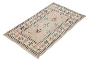Tappeto Kazak Stilizzato Avorio Blu 60x98 Cm