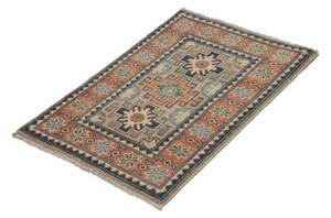 Tappeto Kazak Geometrico Arancione Blu 62x94 Cm