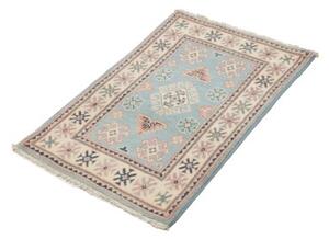 Tappeto Kazak Stilizzato Azzurro Avorio 61x94 Cm