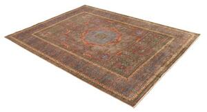 Tappeto Kairo Medaglione Marrone Blu 175x236 Cm