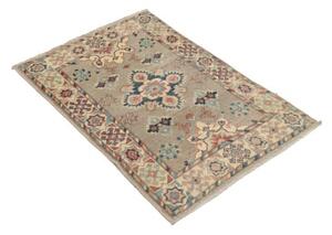 Tappeto Kazak Stilizzato Beige Blu 63x91 Cm