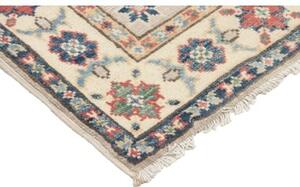 Tappeto Kazak Stilizzato Avorio Blu 61x90 Cm