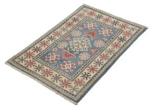 Tappeto Kazak Stilizzato Blu Avorio 61x89 Cm