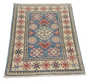 Tappeto Kazak Stilizzato Blu Avorio 61x89 Cm