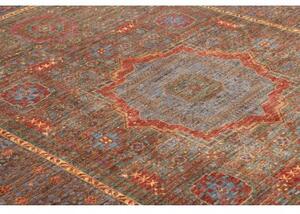 Tappeto Kairo Medaglione Marrone Blu 175x236 Cm