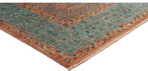 Tappeto Kairo Stilizzato Blu Petrolio Mattone 175x237 Cm