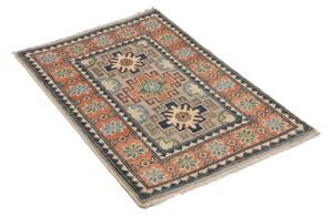Tappeto Kazak Geometrico Arancione Blu 62x94 Cm