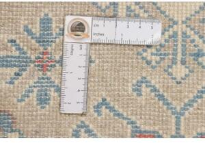Tappeto Kazak Stilizzato Beige Azzurro 57x89 Cm