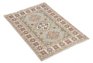 Tappeto Kazak Stilizzato Beige Blu 62x94 Cm