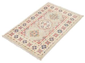 Tappeto Kazak Stilizzato Beige Rosso 61x96 Cm
