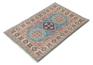 Tappeto Kazak Stilizzato Celeste Beige 62x90 Cm