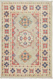 Tappeto Kazak Stilizzato Beige Rosso 61x96 Cm