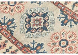 Tappeto Kazak Stilizzato Avorio Blu 61x85 Cm