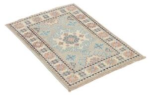Tappeto Kazak Stilizzato Grigio Chiaro Beige 61x90 Cm