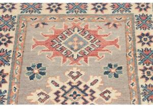 Tappeto Kazak Geometrico Grigio Avorio 60x96 Cm