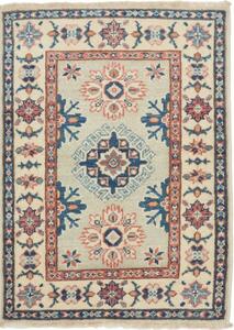 Tappeto Kazak Stilizzato Avorio Blu 61x85 Cm
