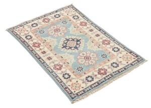 Tappeto Kazak Stilizzato Azzurro Avorio 61x93 Cm