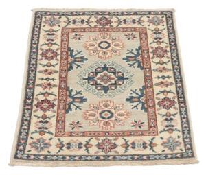 Tappeto Kazak Stilizzato Avorio Blu 61x85 Cm