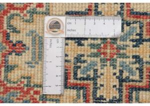 Tappeto Kazak Geometrico Azzurro Rosso Mattone 61x92 Cm