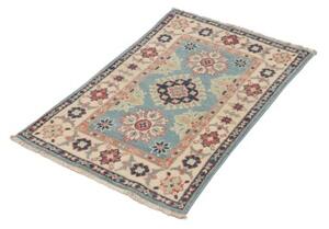 Tappeto Kazak Stilizzato Azzurro Avorio 61x93 Cm