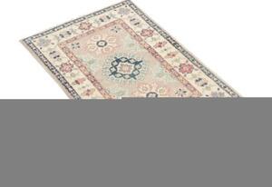 Tappeto Kazak Stilizzato Avorio Blu 58x90 Cm