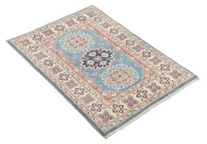 Tappeto Kazak Stilizzato Celeste Beige 62x90 Cm