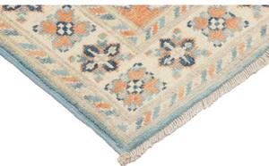 Tappeto Kazak Stilizzato Azzurro Arancione 64x86 Cm