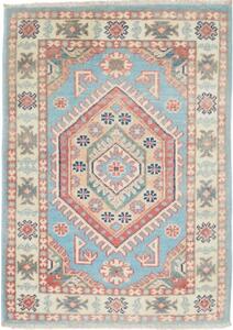 Tappeto Kazak Stilizzato Azzurro Beige 61x85 Cm