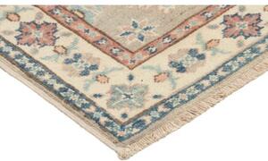 Tappeto Kazak Stilizzato Beige Blu 62x86 Cm