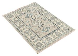 Tappeto Kazak Stilizzato Avorio Blu 66x93 Cm