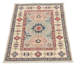 Tappeto Kazak Stilizzato Beige Blu 62x90 Cm