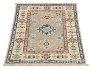 Tappeto Kazak Stilizzato Beige Blu 62x86 Cm