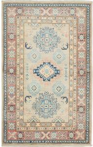 Tappeto Kazak Geometrico Beige Blu 77x127 Cm