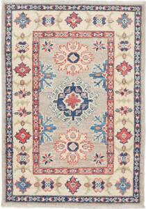 Tappeto Kazak Stilizzato Beige Blu 62x90 Cm