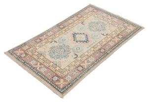 Tappeto Kazak Geometrico Beige Blu 77x127 Cm